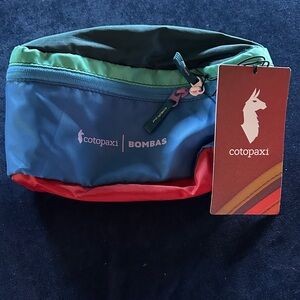 Cotopaxi Colorful Waist Pack with Blue and Red Accents
